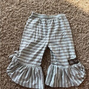 Matilda Jane Taupe and White Ruffle Pants